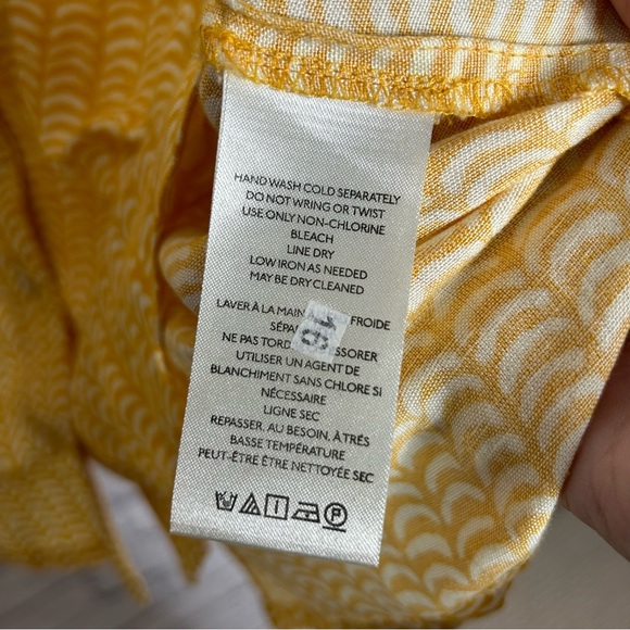 Anthropologie Maeve Classic Surf Shirt In Yellow XL - Picture 11 of 14
